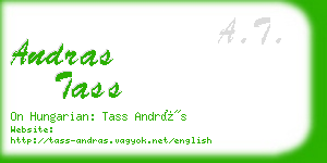 andras tass business card